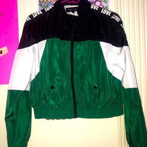 A leather jacket from NEW LOOK